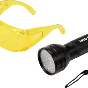 ZESTAW LATARKA UV 51 LED I OKULARY YT-08581 YATO Nowy